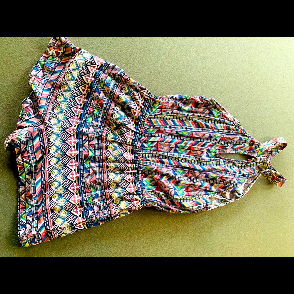 Colorful romper..razor cut